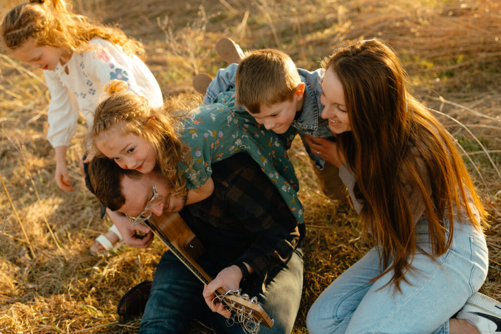 Family Session at Red Cedar Park in Waverly, Iowa
