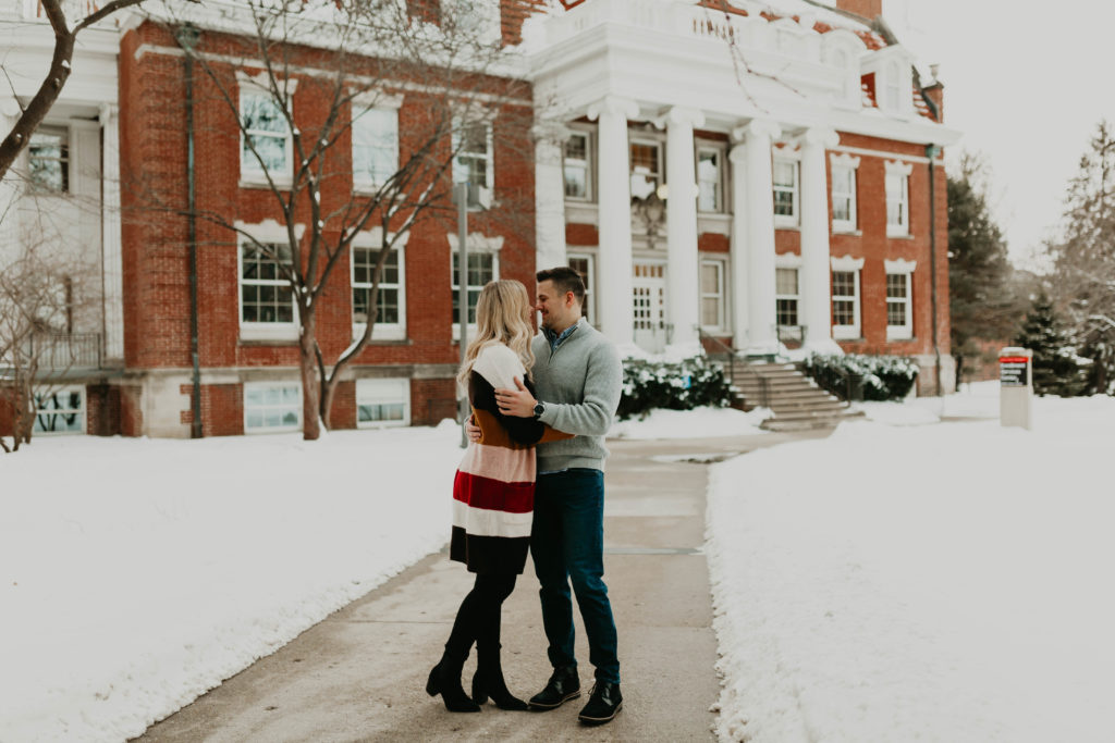 iowa state university engagement session couples photography