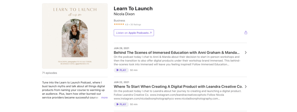 Learn To Launch with Nicola Dixon